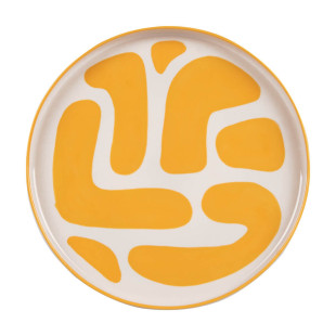 Plat Lulli Jaune 28 cm - Table passion Plat Lulli Jaune 28 cm - Table passion