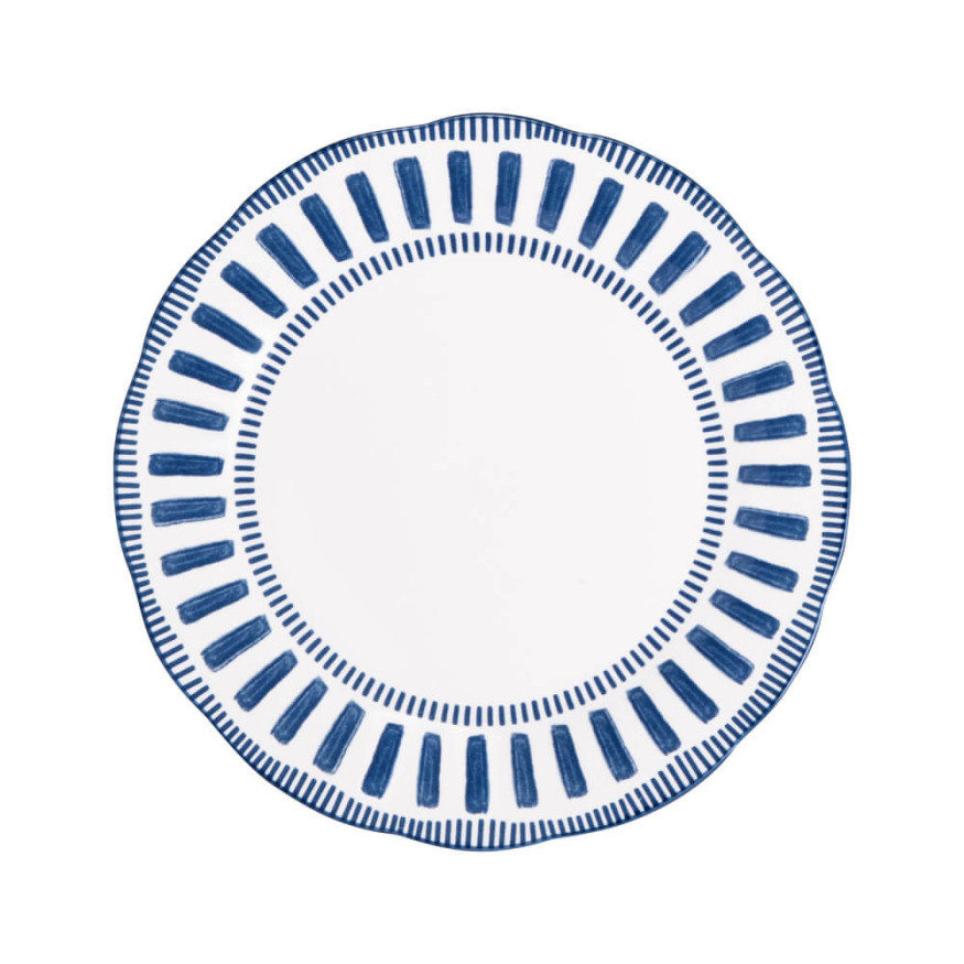 Assiette Calotte 22 cm Napoli Bleue - Table passion