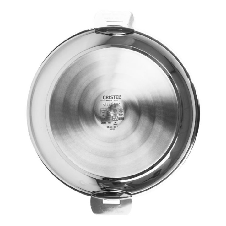 Poêle inox amovible Mutine 24 cm - Cristel