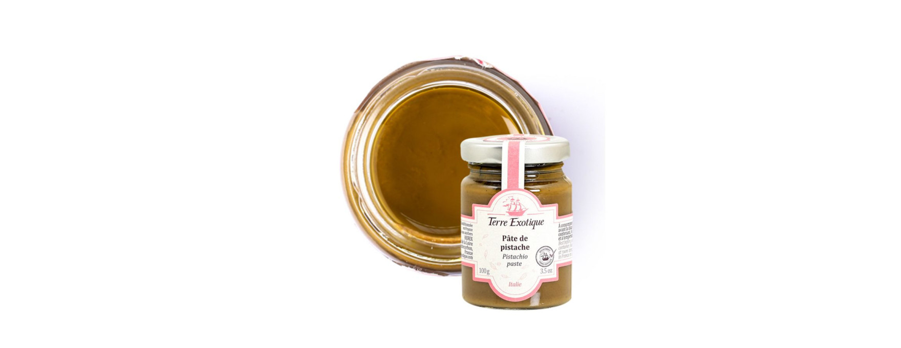 Pâte de pistache naturelle 100gr - Terre Exotique