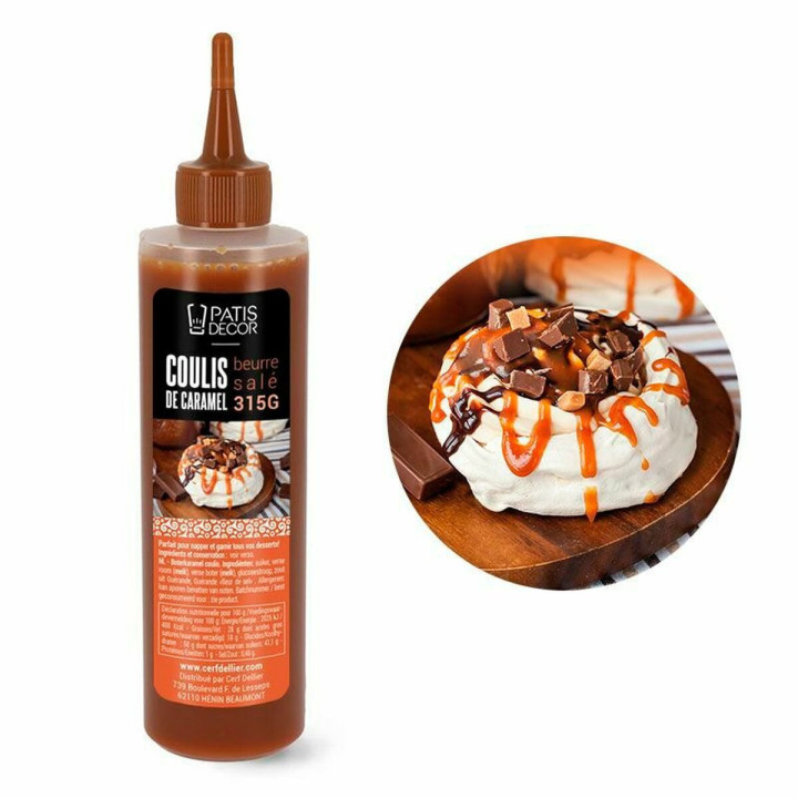 Coulis de caramel beurre salé 315 g - Patisdécor