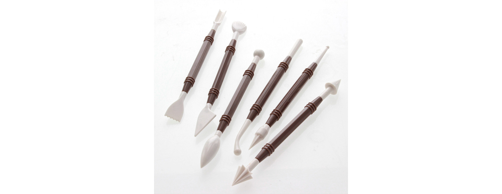 6 ustensiles de modelage pour pâte à sucre et pâte d´amande