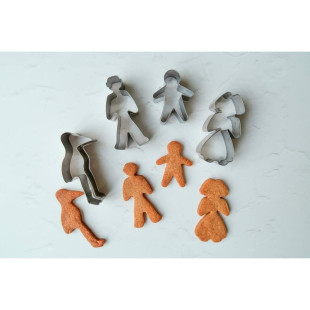 Emporte-pièces en inox découpoirs couple alsacien 9 cm - Pat