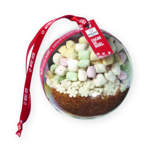 Boule pour chocolat chaud : cacao bio aux mini marshmallows Boule pour chocolat chaud : cacao bio aux mini marshmallows