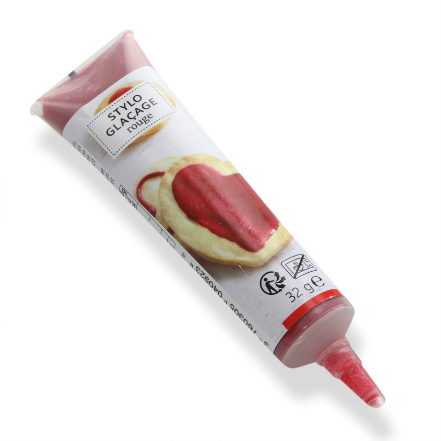 Stylo de glaçage pour décorer les biscuits rouge 32 gr