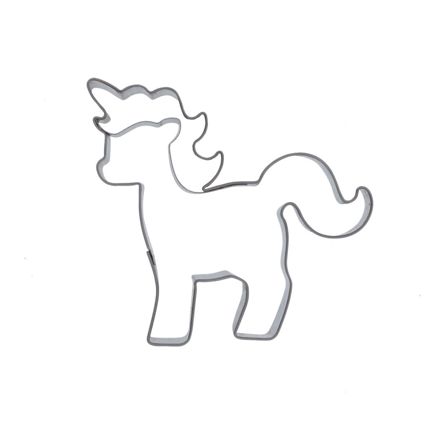 Emporte-pièce en inox licorne 8,5 cm - Birkmann