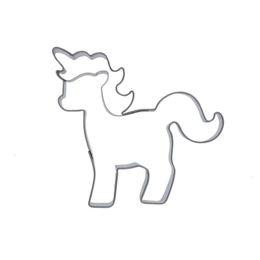 Emporte-pièce en inox licorne 8,5 cm - Birkmann