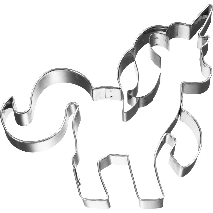Emporte-pièce en inox licorne 10 cm - Birkmann