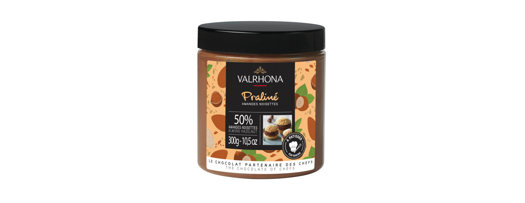 Praliné amande noisette fruité 50% 300 gr - Valrhona