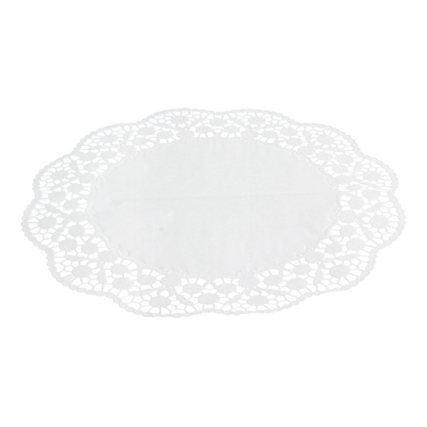 12 dentelles rondes blanches 36 cm - Papstar