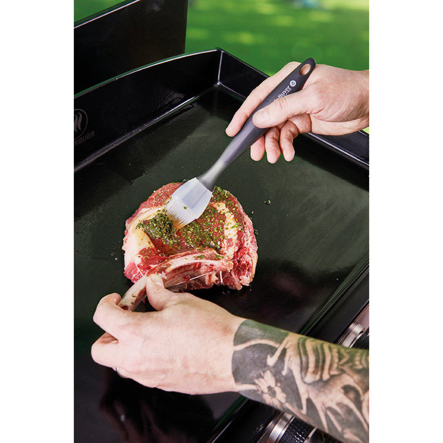 Pinceau en silicone noir et transparent 25 cm - De Buyer