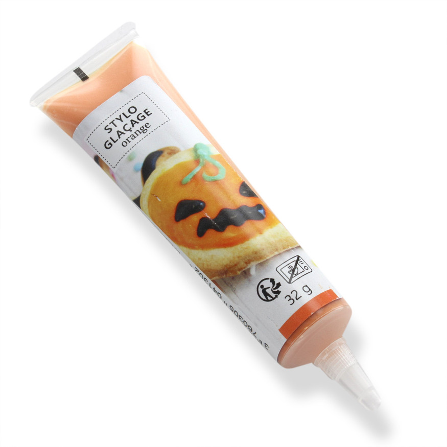 Stylo de glaçage pour décorer les biscuits orange 32 gr