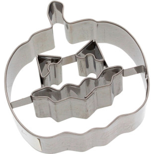 Emporte-pièce en inox Halloween : citrouille 7 cm - Birkmann
