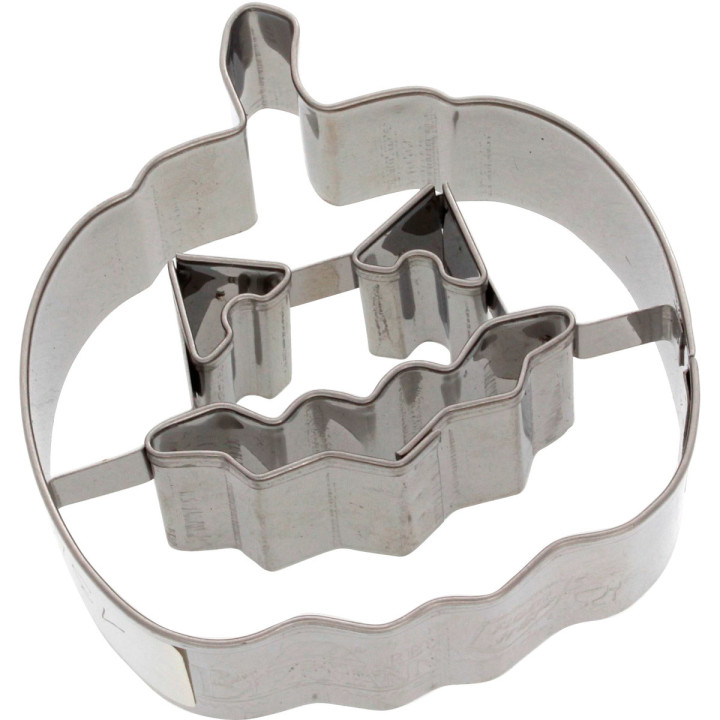 Emporte-pièce en inox Halloween : citrouille 7 cm - Birkmann