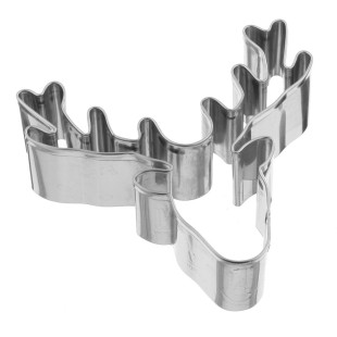 Emporte-pièce en inox de Noël : tête de renne 8.5 cm - Birkm