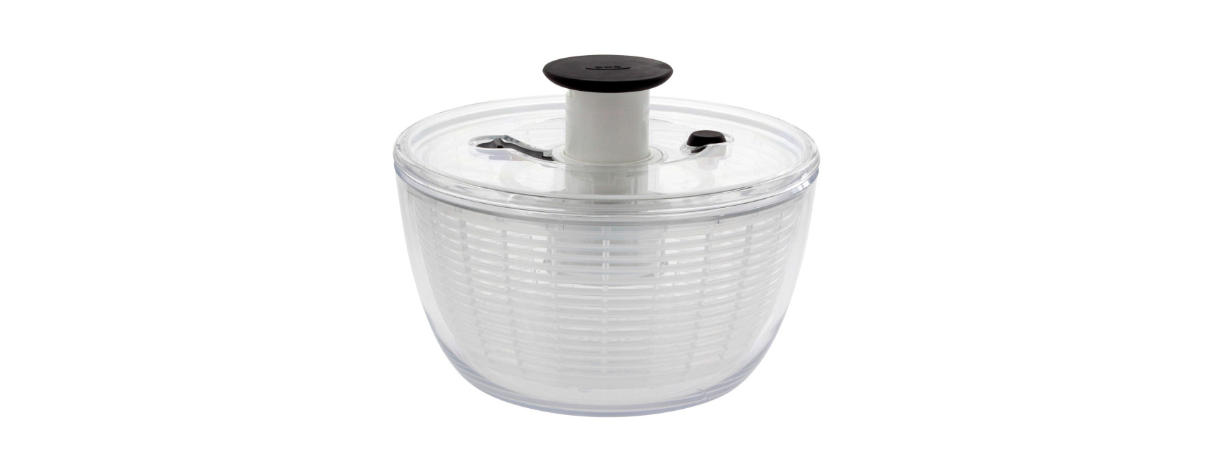 Essoreuse à salade transparente Push 21 cm - Oxo