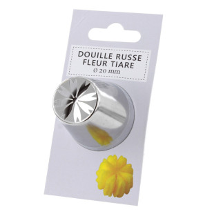 Douille en inox : russe fleur tiaré 20 mm - Zodio Douille en inox : russe fleur tiaré 20 mm - Zodio
