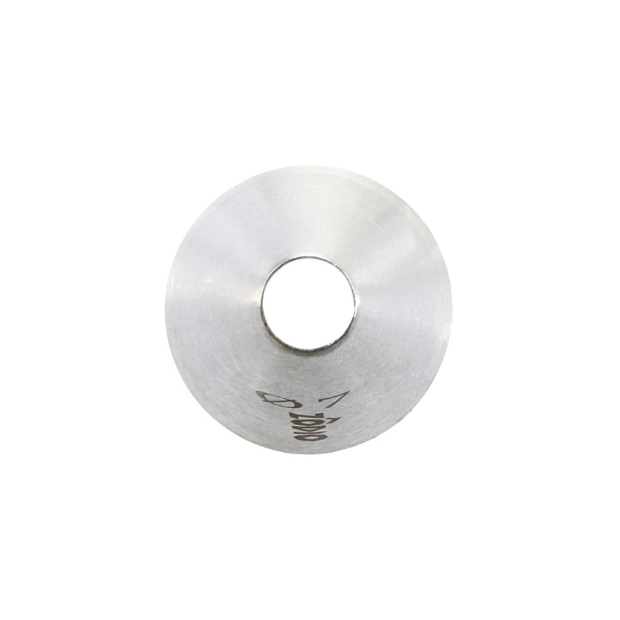 Douille en inox : ronde 7 mm