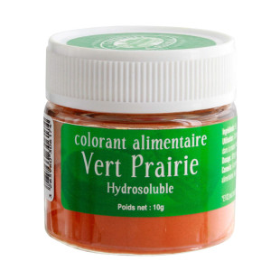 Colorant alimentaire en poudre hydrosoluble vert prairie 10 