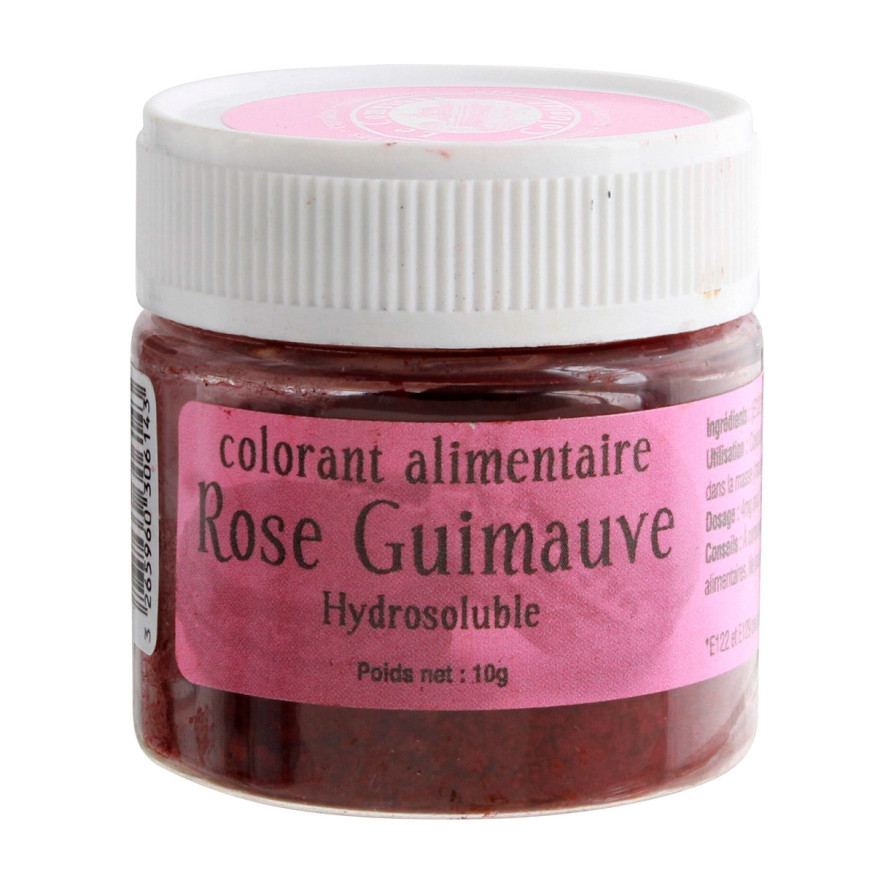 Colorant alimentaire en poudre hydrosoluble rose guimauve 10