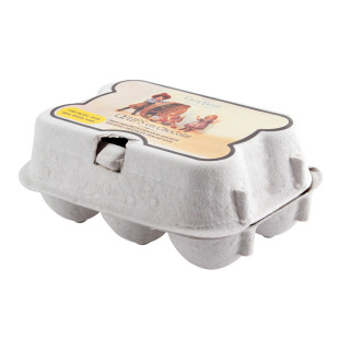 Boîte de 6 oeufs de Pâques chocolat praliné - Cafétasse Boîte de 6 oeufs de Pâques chocolat praliné - Cafétasse