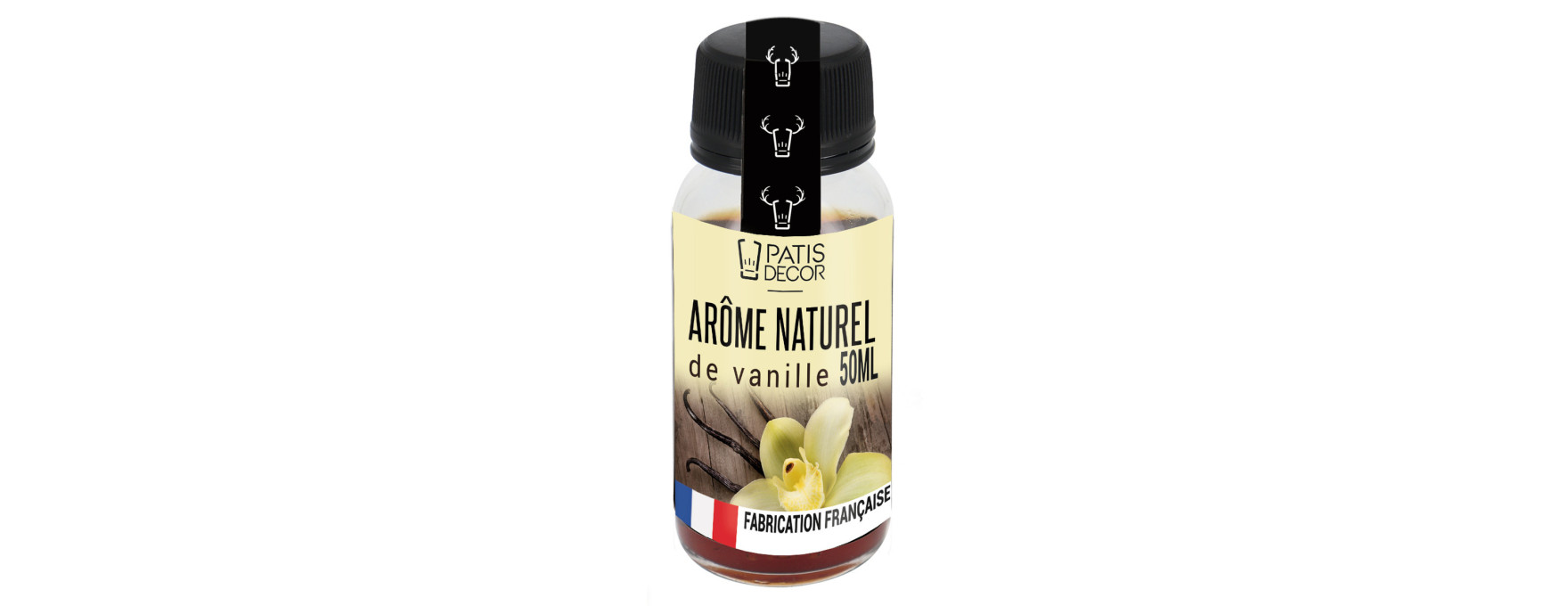 Arôme alimentaire naturel de vanille 50 ml - Patisdecor