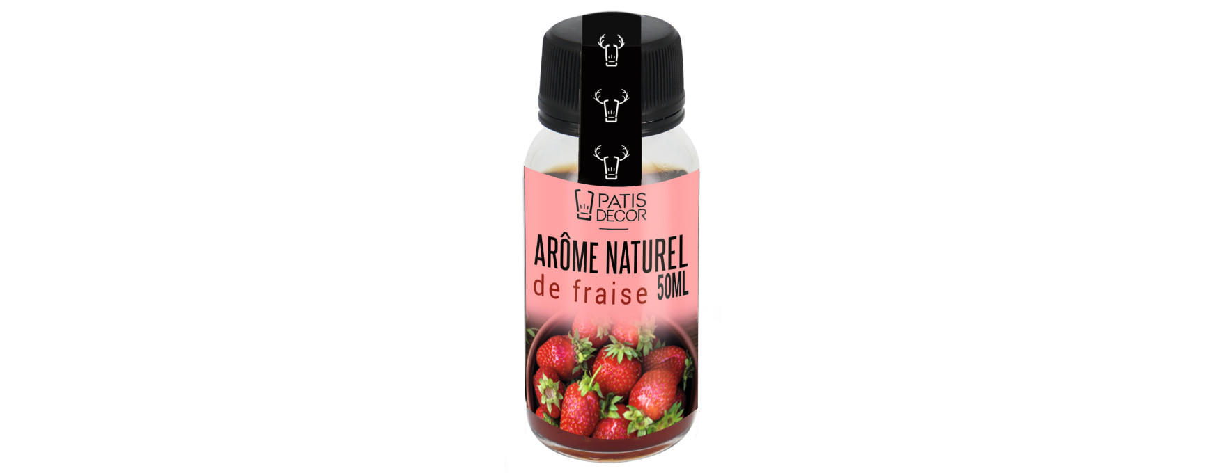 Arôme alimentaire naturel de fraise 50 ml - Patisdecor