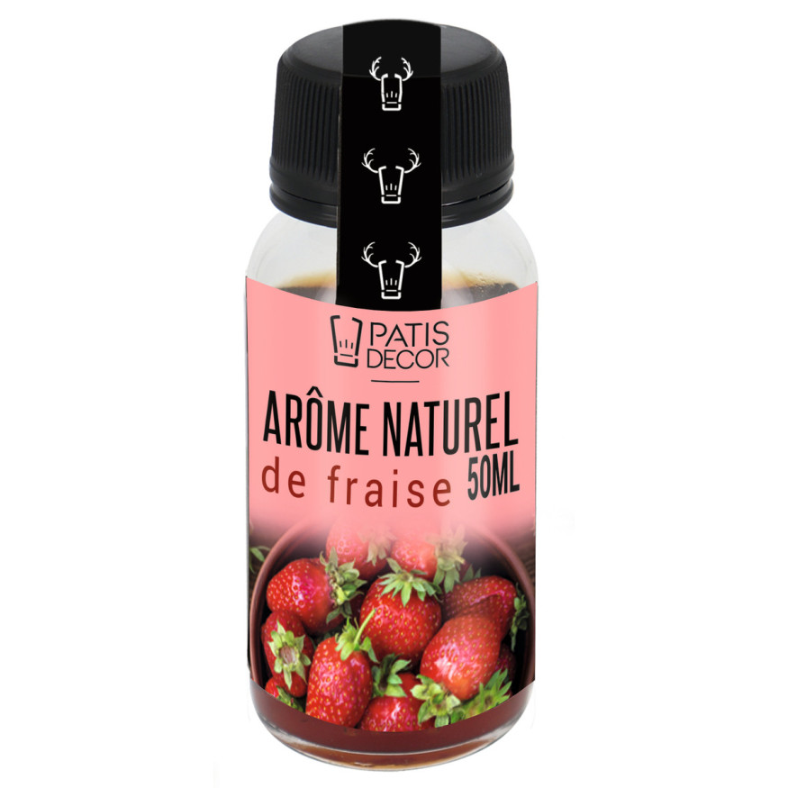 Arôme alimentaire naturel de fraise 50 ml - Patisdecor