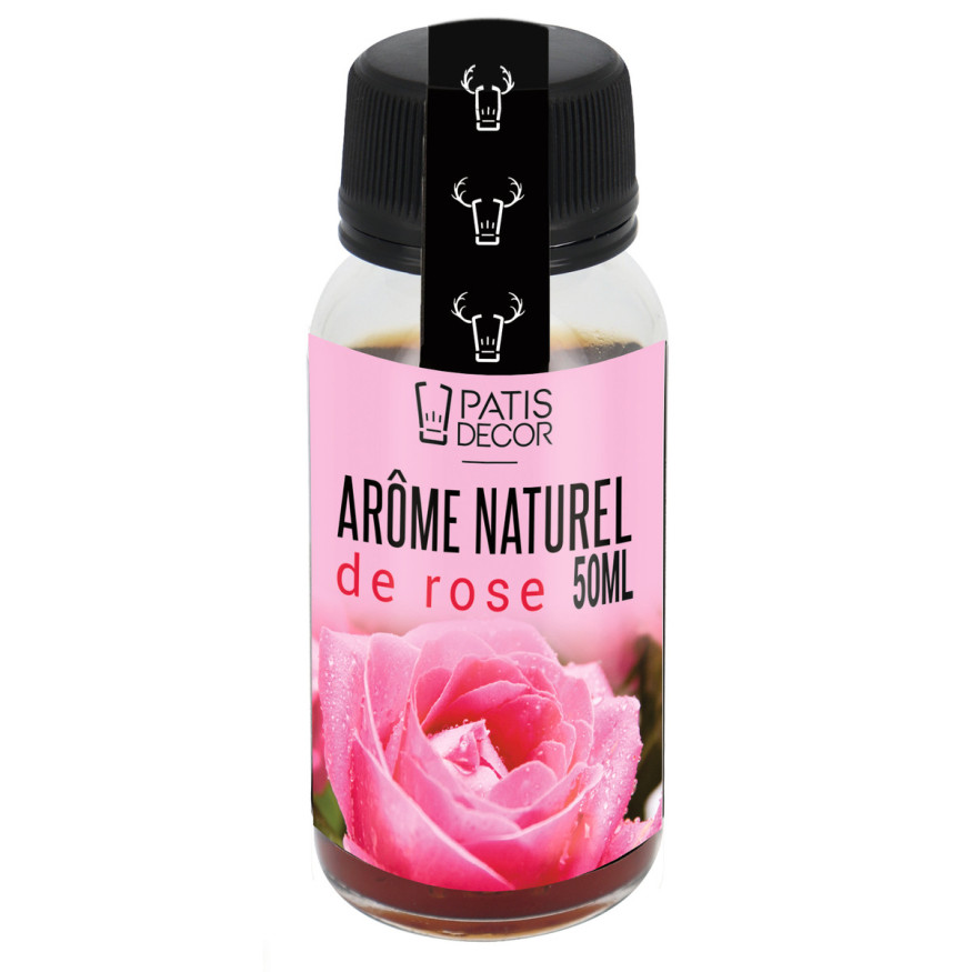 Arôme alimentaire naturel de rose 50 ml - Patisdecor