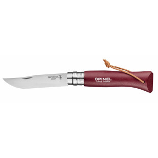 Couteau baroudeur n°8 grenat - Opinel