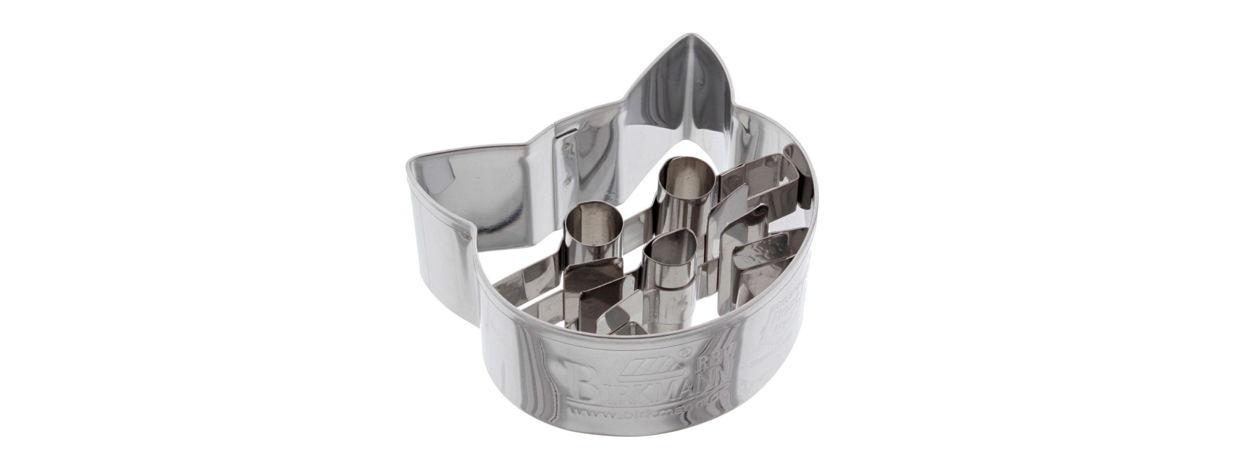 Emporte-pièce en inox tête de chat 5,3 cm - Birkmann