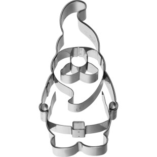 Emporte-pièce en inox de Noël : gnome de Noël 9 cm - Birkman Emporte-pièce en inox de Noël : gnome de Noël 9 cm - Birkman