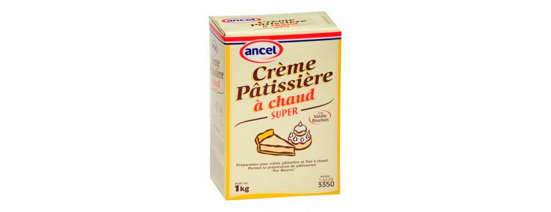 Préparation pour crème pâtissière à chaud Super 1 kg - Ancel