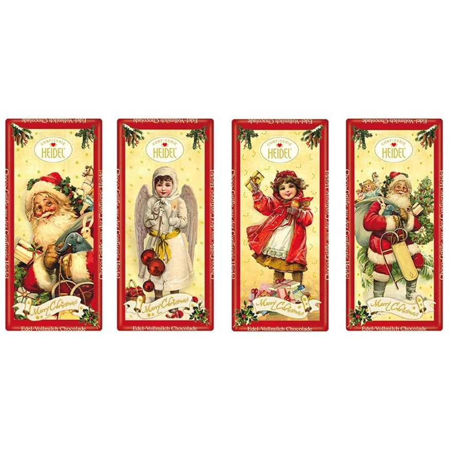 Petite tablette au chocolat au lait cadeau nostalgie de Noël