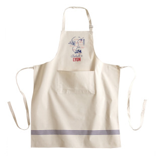 Tablier balade à Lyon 100% coton - Tissage de L´Ouest