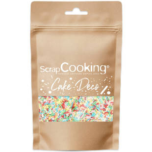 Décor à parsemer : vermicelles multicolores 80 gr - Scrapcoo