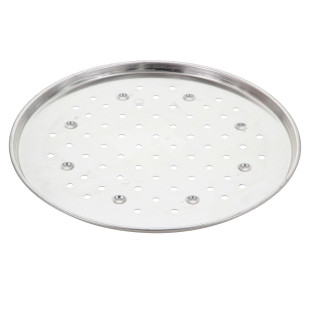 Plaque à pizza fer blanc 34cm perforée - Gobel Plaque à pizza fer blanc 34cm perforée - Gobel