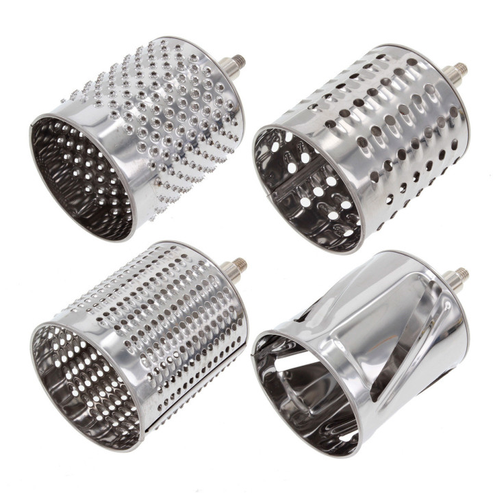Rape inox 4 tambours fixation ventouse - La Bonne Graine