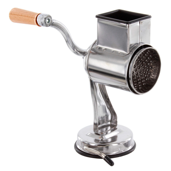 Rape inox 4 tambours fixation ventouse - La Bonne Graine