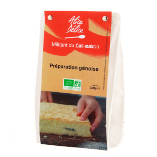 Préparation génoise bio sans gluten 250 gr - Alice Délice