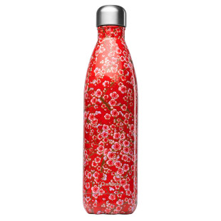 Bouteille isotherme inox 500ml Flower rouge - Qwetch Bouteille isotherme inox 500ml Flower rouge - Qwetch