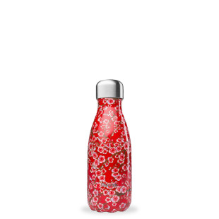 Bouteille isotherme inox 260ml Flower rouge - Qwetch Bouteille isotherme inox 260ml Flower rouge - Qwetch