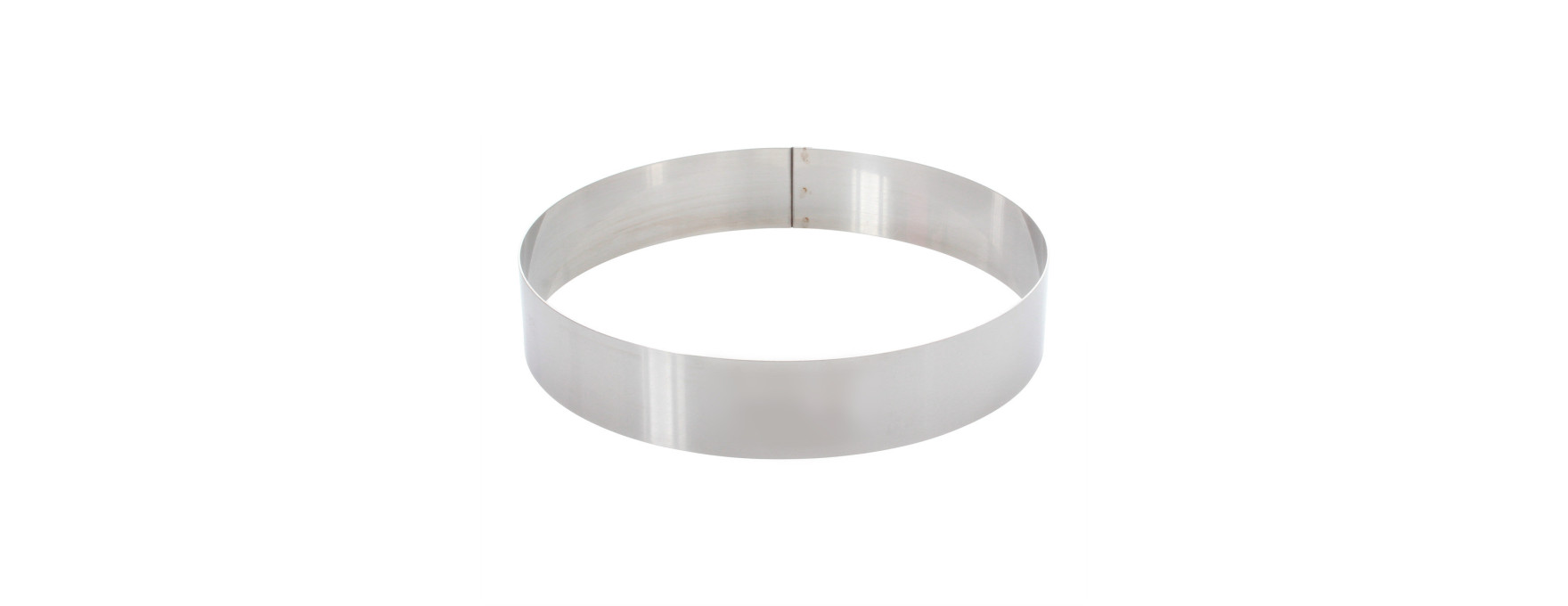 Cercle à mousse et entremets en inox 6/8 parts 24 cm hauteu