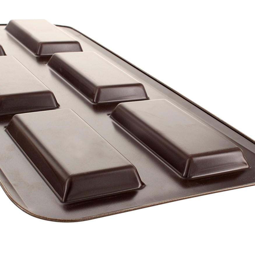 Moule 6 financiers en métal anti adhérent 38 cm - Alice Déli