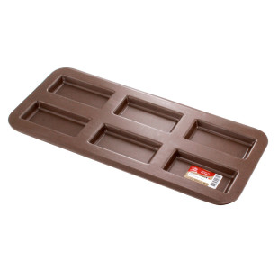 Moule 6 financiers en métal anti adhérent 38 cm - Alice Déli