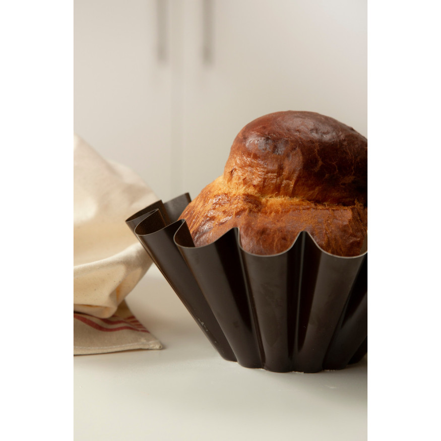 Moule à brioche en métal anti adhérent 4/6 parts 22 cm - Ali