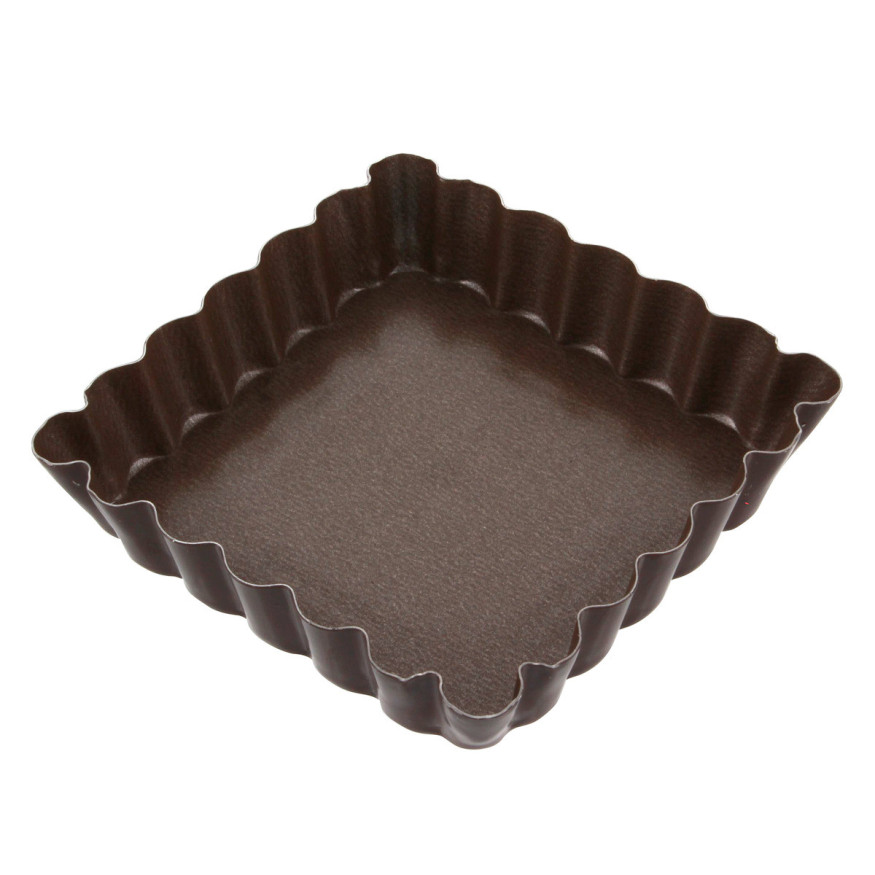 Moule à tartelette carré en métal anti adhérent 10 cm - Alic