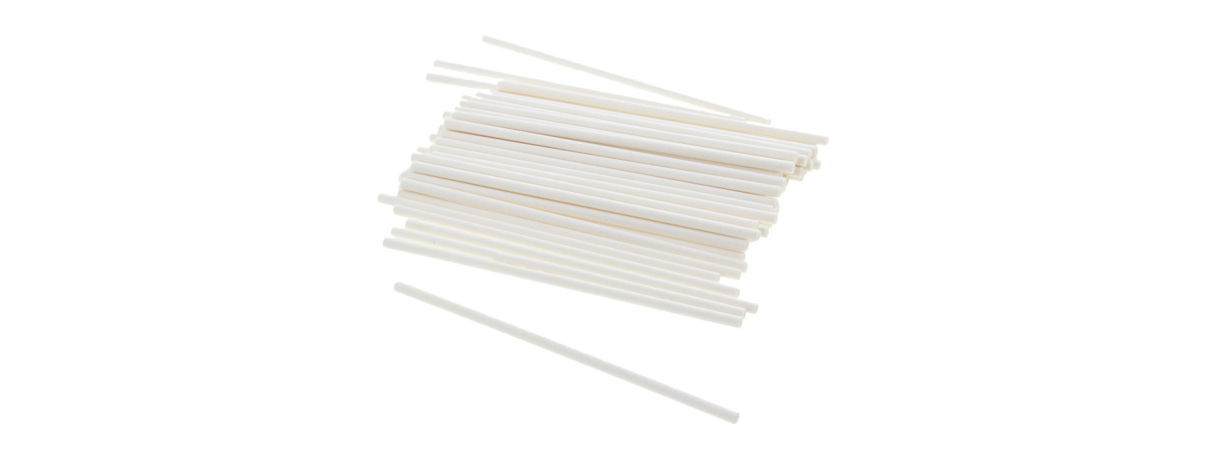 50 batons de sucette et popcake en papier 10 cm - Patisdecor