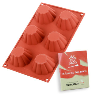 Moule en silicone 6 brioches - Alice Délice