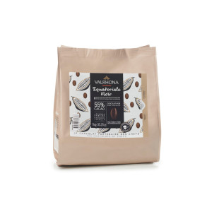 Chocolat noir à pâtisser Equatoriale Noir 55% 1 kg - Valrhon